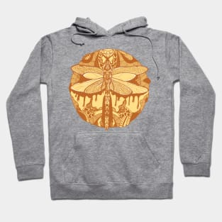 Terracotta Circle of the Dragonfly Hoodie